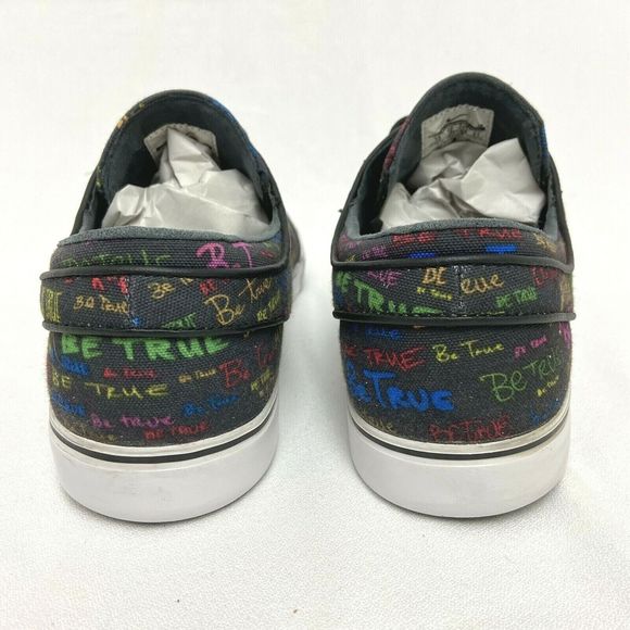 NIKE SB ZOOM Stefan JANOSKI CNVS QS Be True PRIDE Pack 702981-009 Mens 13 - Picture 8 of 12